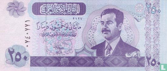Irak 250 Dinare - Bild 1