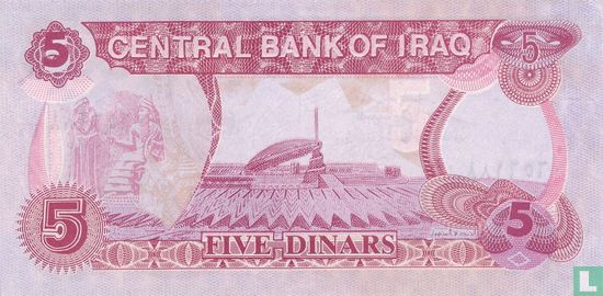 Irak 5 Dinars - Afbeelding 2