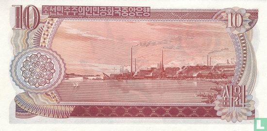 North Korea 10 Won 1978 - P.20a - Image 2