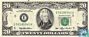 Dollars des États-Unis 20 1993 E - Image 1