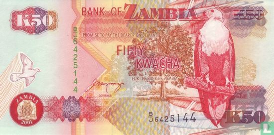 Zambia 50 Kwacha 2001 - Image 1