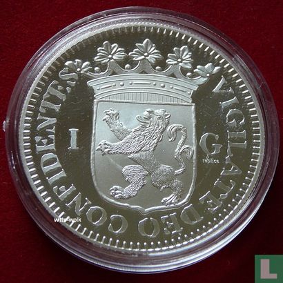 1 Gulden 1680 Replica Herslag - Image 2