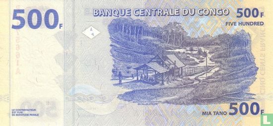 Congo 500 Francs - Image 2