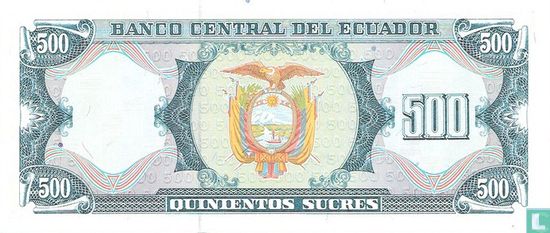 Ecuador 500 Sucres  - Afbeelding 2