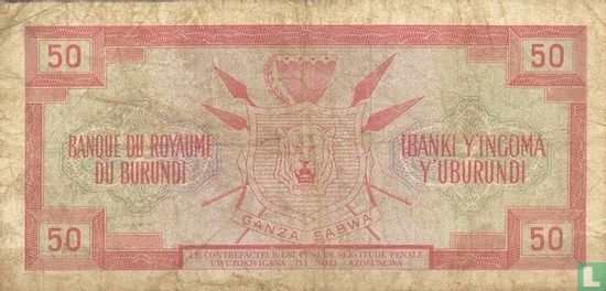Burundi 50 Francs ND (1966) - Image 2