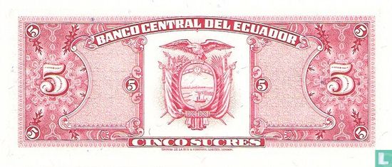 Ecuador Sucres 5 IU - Image 2