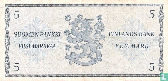 Finlande 5 Markkaa 1963 (P99a7) - Image 2