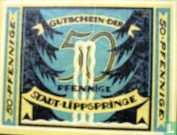 Lippspringe, Stadt - 50 Pfennige 1921 - Bild 1