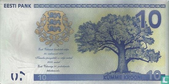 Estland 10 Krooni - Afbeelding 2