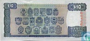 Uruguay 10 Pesos   - Afbeelding 2