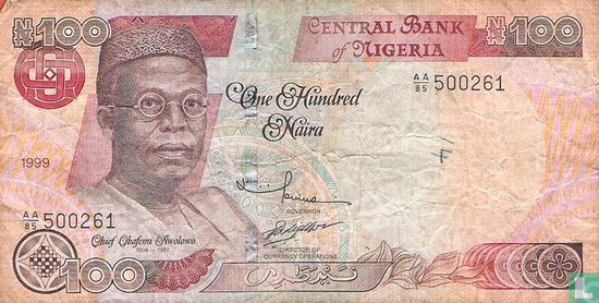 Nigeria 100 Naira 1999 - Afbeelding 1