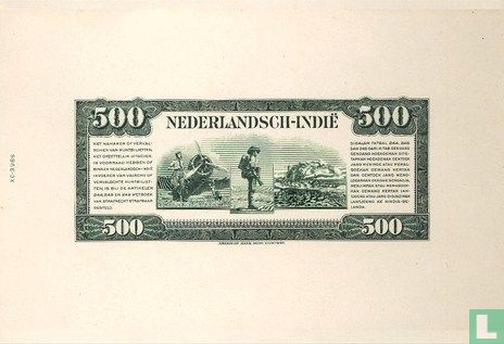 Nederlands Indië 500 Gulden - Afbeelding 2
