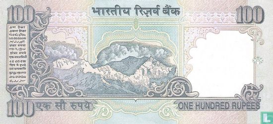 India 100 Rupees 1996 (R) - Afbeelding 2