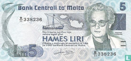 Malta 5 Liri - Bild 1