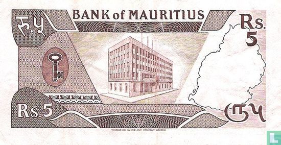 Mauritius 5 Rupees - Image 2