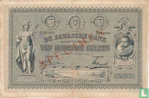Nederlands Indië 500 Gulden - Afbeelding 1