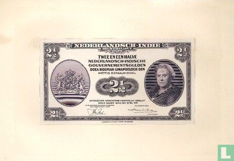 Nederlands Indië 2,50 Gulden  - Afbeelding 1