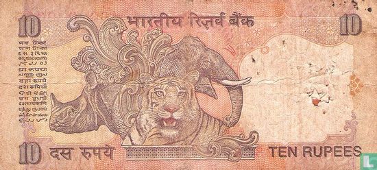 India 10 Rupees 1996 (Q) - Image 2