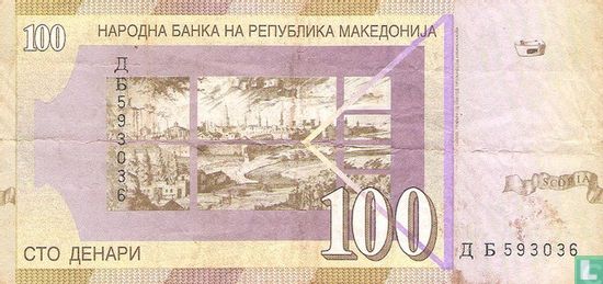 Mazedonien 100 Denari 2000 (P16c) - Bild 2