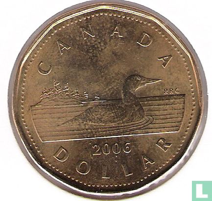 Canada 1 dollar 2006 (sans marque d'atelier) - Image 1