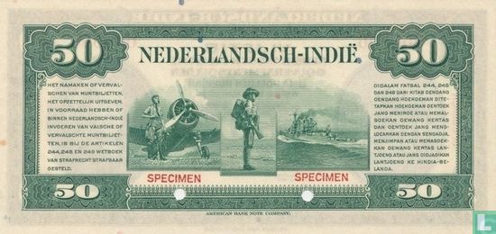 Nederlands Indië 50 Gulden  - Afbeelding 2