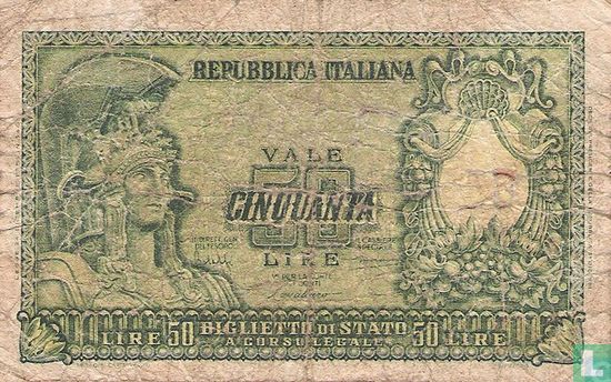Italien 50 Lire - Bild 1