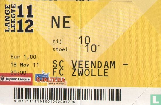 20111018 SC Veendam - FC Zwolle - Image 1