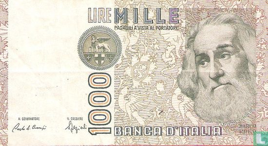 Italie 1000 lires 1992 - Image 1