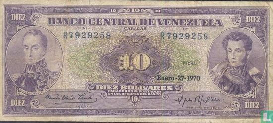 Venezuela 10 Bolívares 1970 - Image 1