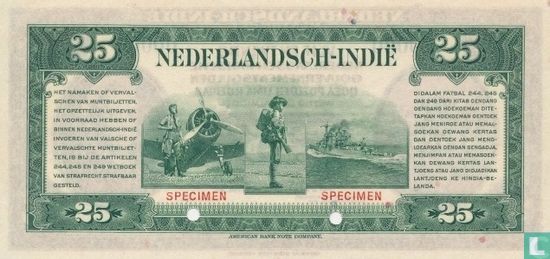 Nederlands Indië 25 Gulden  - Afbeelding 2