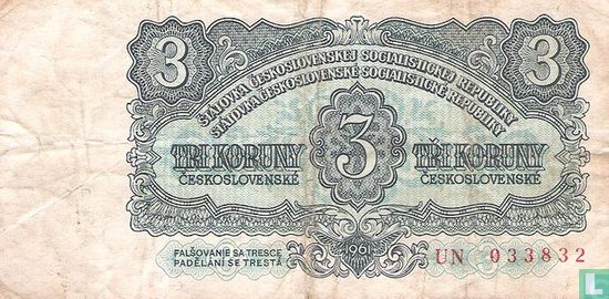 Tschechoslowakei 3 Korun - Bild 1