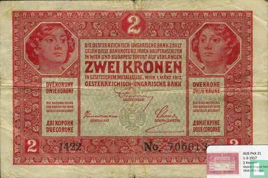 Austria 2 Kronen 1917 - Image 1
