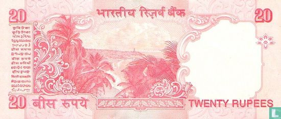 Indien 20 Rupien 2002 (A) - Bild 2