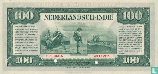 Spécimen Nica 100 Gulden (1943) - Image 2