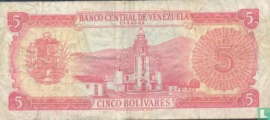 Venezuela 5 Bolívares 1970 - Image 2