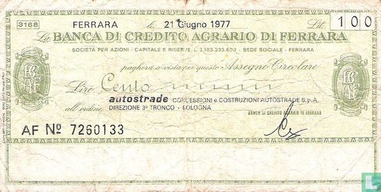 Bologna 100 Lire 1977 - Afbeelding 1