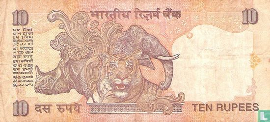 Indien 10 Rupien 1996 (S) - Bild 2