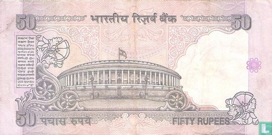 India 50 Rupees 1997 (A) - Afbeelding 2