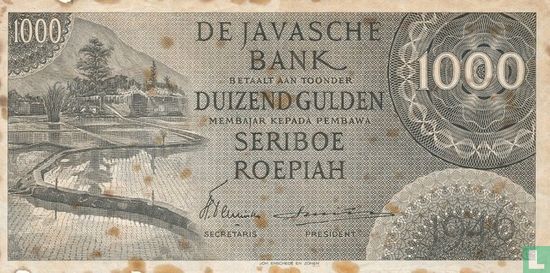 Indonesië 1000 Gulden / Roepiah  - Afbeelding 1