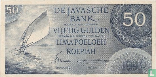 Indonesië 50 Gulden / Roepiah  - Afbeelding 1