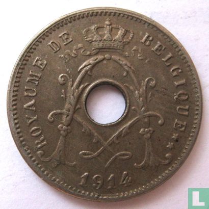 België 5 centimes 1914 (FRA) - Afbeelding 1