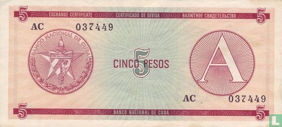 Cuba 5 Pesos - Afbeelding 1