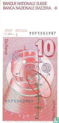 Zwitserland 10 Franken 1990 - Afbeelding 2