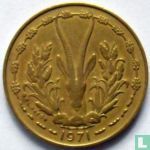 West African States 10 francs 1971 - Image 1
