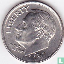 United States 1 dime 2001 (P) - Image 1