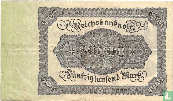 Allemagne 50 000 Mark 1922 (P.79 - Ros.79b) - Image 2