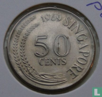 Singapour 50 cents 1969 - Image 1