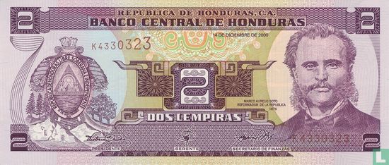 2 Honduras Lempiras - Image 1