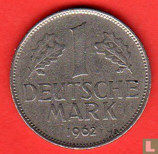 Germany 1 mark 1962 (G) - Image 1