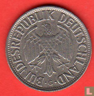 Allemagne 1 mark 1962 (G) - Image 2